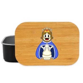 Schachfigur König Schach - Lunch Box - Schwarz - Vorne