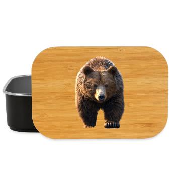Brown Bear, Grizzly Bear, Bear Brothers, Dad, Wild Bears - Lunch Box - black - Front
