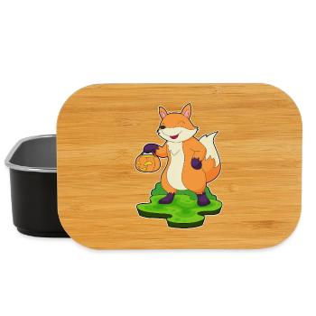Fuchs Halloween Kürbis - Lunch Box - Schwarz - Vorne