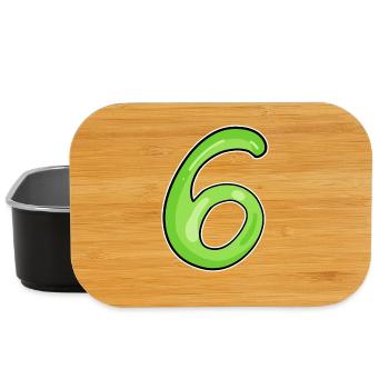 6 vert - Boîte à goûter - noir - Devant