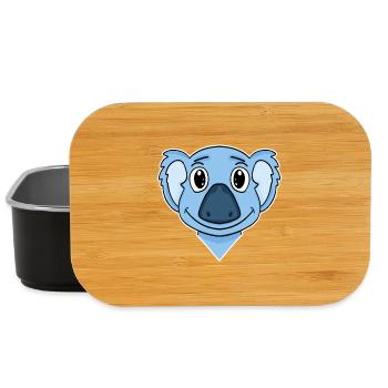 Koala Bear Head - Lunch Box - black - Front