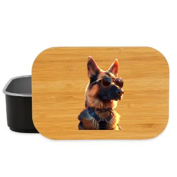 German Shepherd Dog Love German Shepherd Dog Dogs - Lunch Box - black - Front