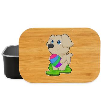 Dog Easter Easter Egg - Lunch Box - black - Front