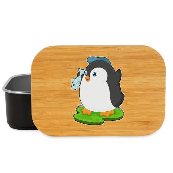 Pinguin Fisch - Lunch Box - Schwarz - Vorne