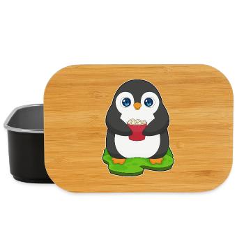 Pinguin Popcorn - Lunch Box - Schwarz - Vorne
