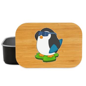Été de surf Penguin - Boîte à goûter - noir - Devant