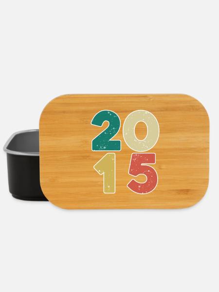 2015 - Jahrgang 2015 - Baujahr 2015 - Lunch Box - Schwarz
