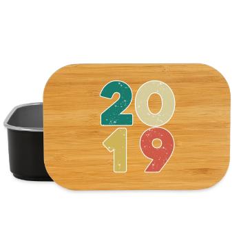 2019 - Jahrgang 2019 - Baujahr 2019 - Lunch Box - Schwarz - Vorne