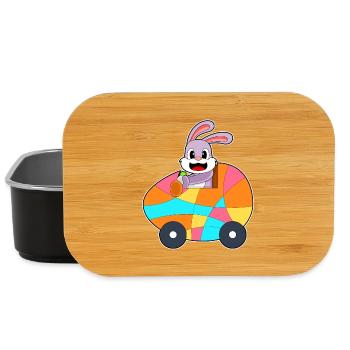 Voiture de Pâques Bunny - Boîte à goûter - noir - Devant