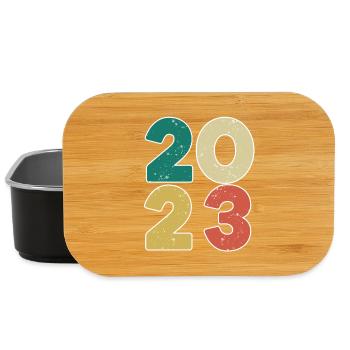 2023 - Jahrgang 2023 - Baujahr 2023 - Lunch Box - Schwarz - Vorne