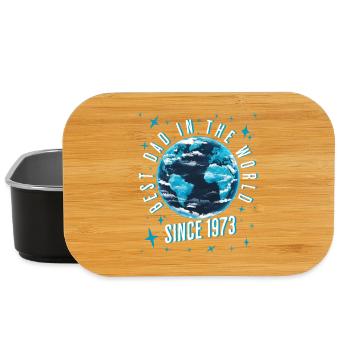 Bester Papa der Welt seit 1973 Vatertag - Lunch Box - Schwarz - Vorne