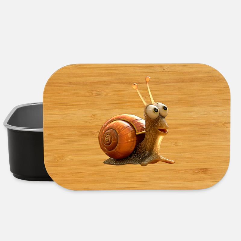 Snail Vineyard Snail Shell Snails - Lunch Box - black