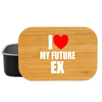 I Love My Future Ex - Lunch Box - black - Front
