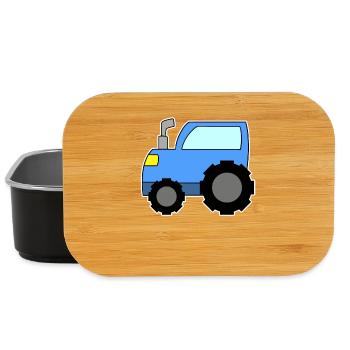 Traktor Blau - Lunch Box - Schwarz - Vorne