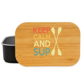 Casual Paddleboard Quote Design - Lunch Box - black - Front