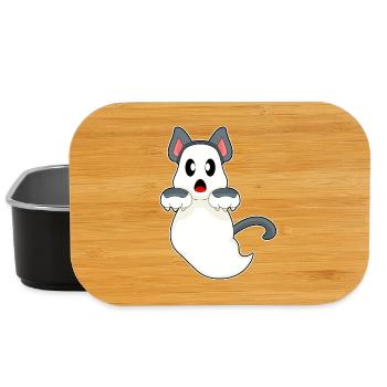 Katze Halloween Geist - Lunch Box - Schwarz - Vorne