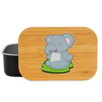 Elefant Yoga Fitness Meditation - Lunch Box - Schwarz - Vorne