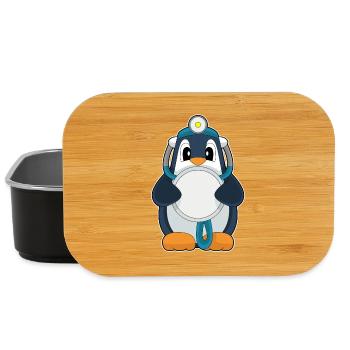 Stéthoscope Penguin Doctor - Boîte à goûter - noir - Devant