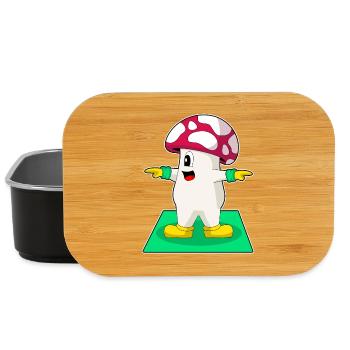 Mushroom Yoga Fitness Gymnastique - Boîte à goûter - noir - Devant