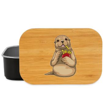 Seal French fries - Lunch Box - black - Front