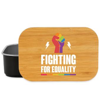 LGBTQ Pride Month - Fighting for Equality - Lunch Box - black - Front