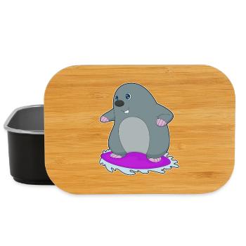 Mole Surfing Surfboard Summer - Lunch Box - black - Front