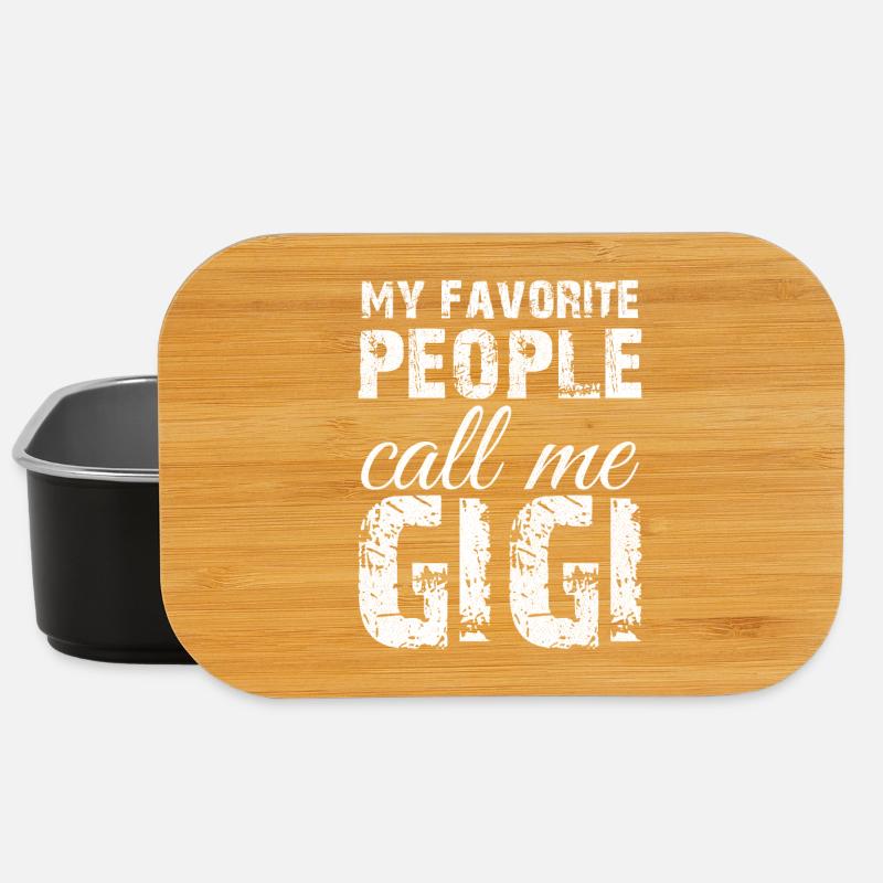 my favorite people call me gigi - Lunch Box - black