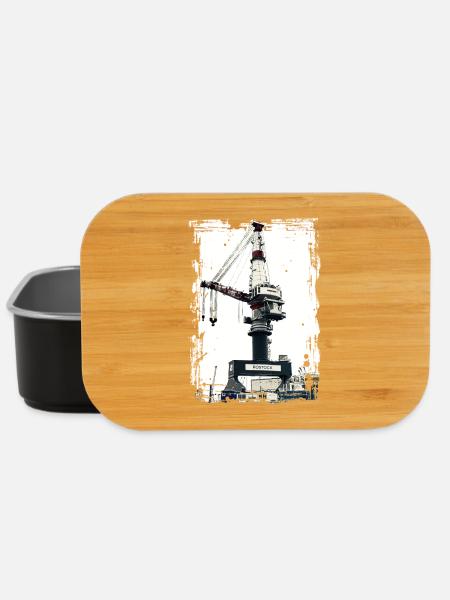 Rostock Port Liebherrr Kran - Lunch Box - Schwarz