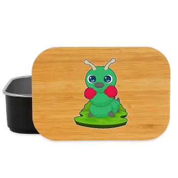 Raupe Boxer Boxhandschuhe Boxen - Lunch Box - Schwarz - Vorne