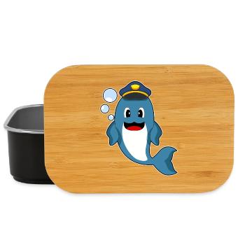 Dolphin Policier Police - Boîte à goûter - noir - Devant
