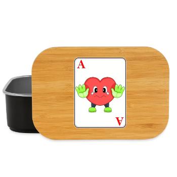Heart Poker Cartes de poker - Boîte à goûter - noir - Devant