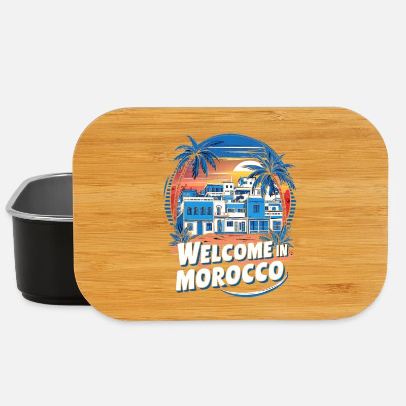 Welcome To Moroccan Village - Lunch Box - black