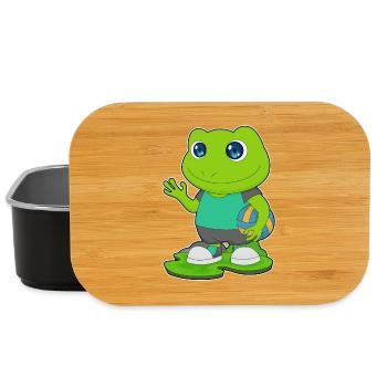 Frosch Volleyballspieler Volleyball - Lunch Box - Schwarz - Vorne