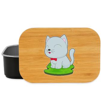Noeud papillon chat - Boîte à goûter - noir - Devant