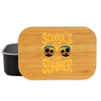 Sommer Sonnenuntergang Sonnenbrille Design - Lunch Box - Schwarz - Vorne
