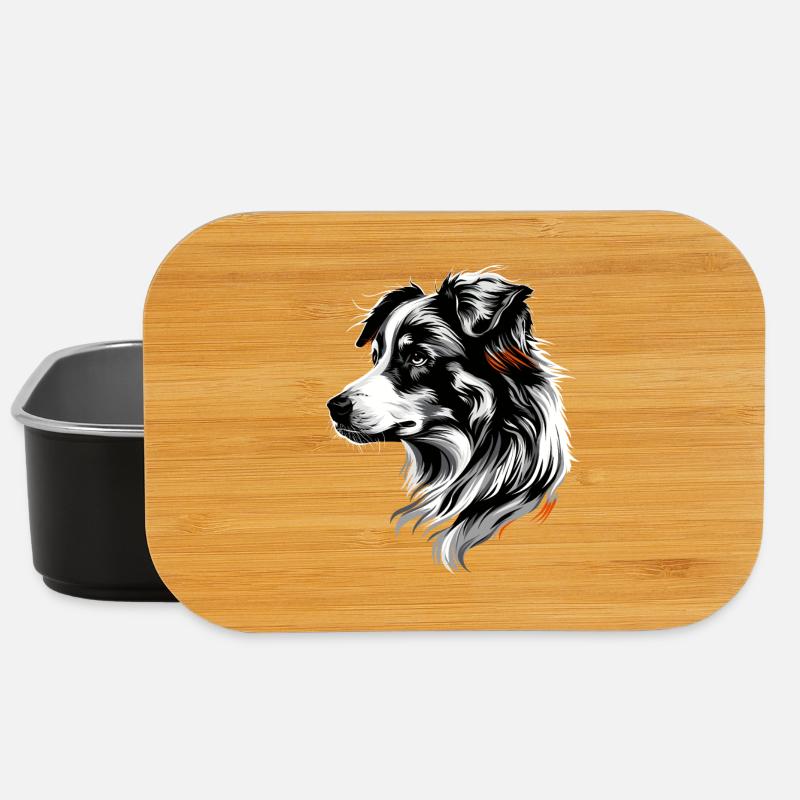 Australian Shepherd Hunde Liebhaber Süßer Aussie - Lunch Box - Schwarz