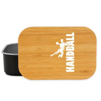Handball Player Handball Ball Handball Game - Lunch Box - black - Front