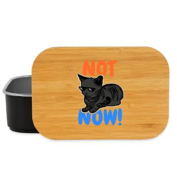 Drôle de chat - Boîte à goûter - noir - Devant