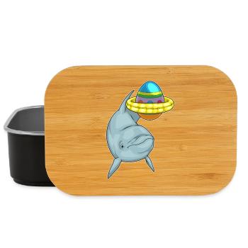 Dolphin Easter Swimming - Lunch Box - black - Front