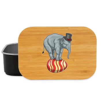 Cirque de Pâques des éléphants - Boîte à goûter - noir - Devant