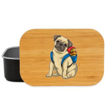 Élève de Pâques Pug - Boîte à goûter - noir - Devant
