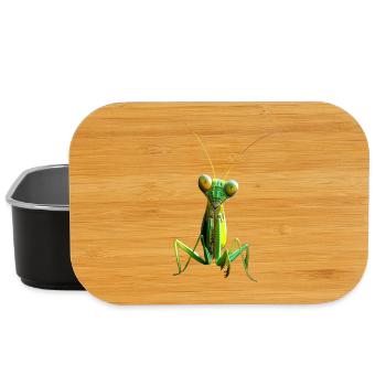 Gottesanbeterin Praying Mantis Liebe Fangschrecken - Lunch Box - Schwarz - Vorne