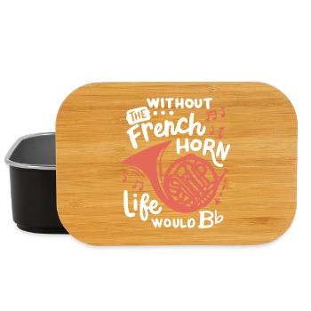 Waldhornspieler Hornist - Lunch Box - Schwarz - Vorne