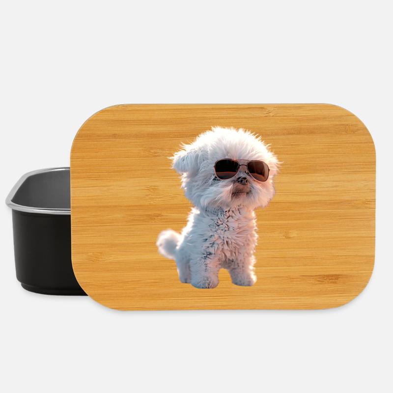 Malteser Kleiner Maltese Hund Liebe Süße Malteser - Lunch Box - Schwarz