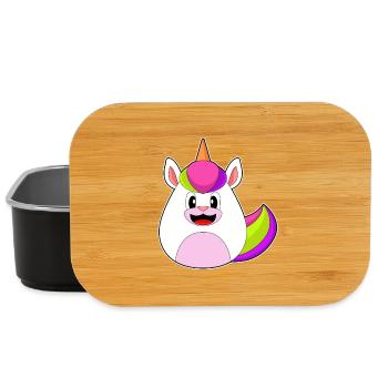 Einhorn Ostern Osterei - Lunch Box - Schwarz - Vorne