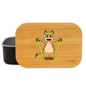 Meerkat Jumping Rope Skipping Rope Fitness - Lunch Box - black - Front