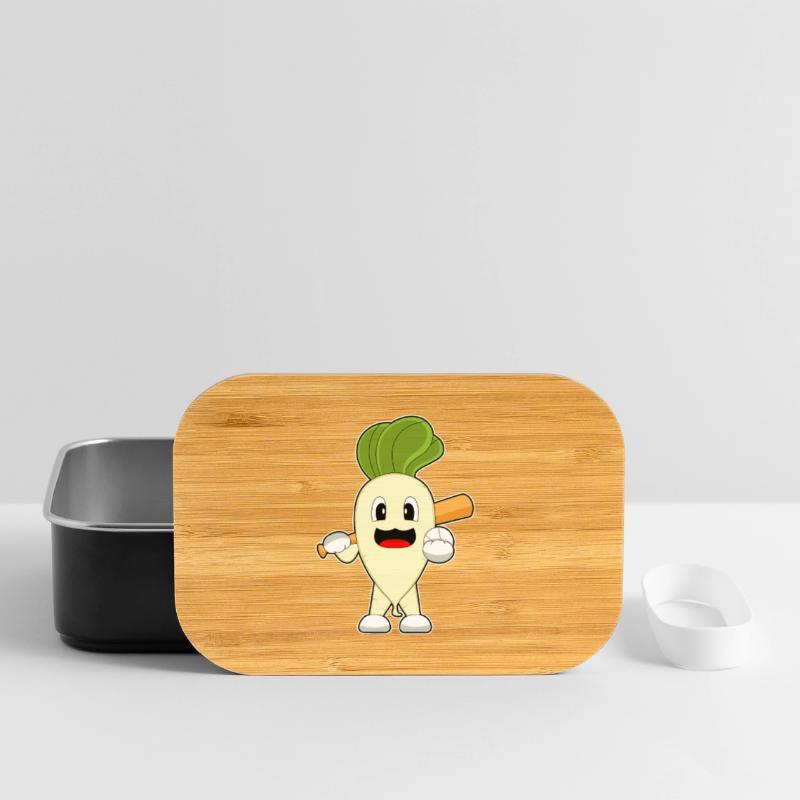 Radish Baseball Baseball Bat Lunch Box