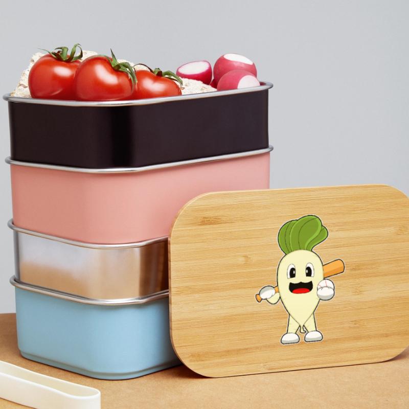 Radish Baseball Baseball Bat Lunch Box
