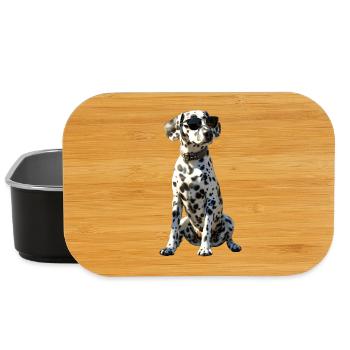 Dalmatian Dog Lover I Love Dalmatians - Lunch Box - black - Front