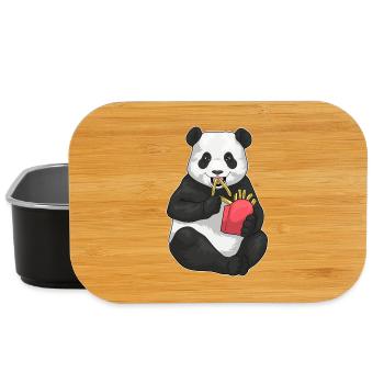 Panda Pommes frites - Lunch Box - Schwarz - Vorne